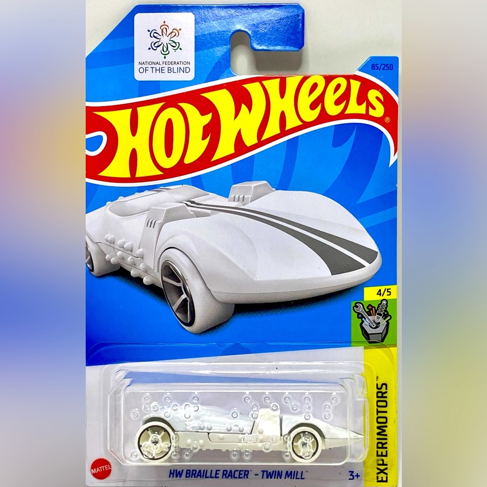 ✅🚗 4/20 🚗MATTEL HOT WHEELS 4/5 HW EXPERIMOTORS BRAILLE RACER TWIN MILL #…